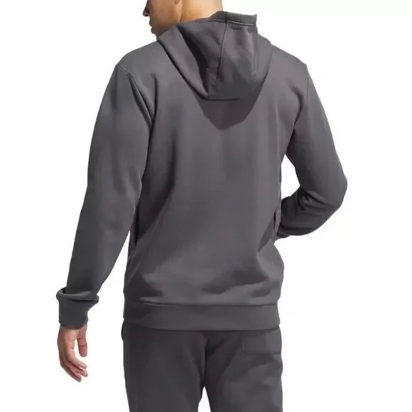 Adidas Men's Fleece Hoodie, Pullover, Gray, Small NWT - Picture 3 of 16